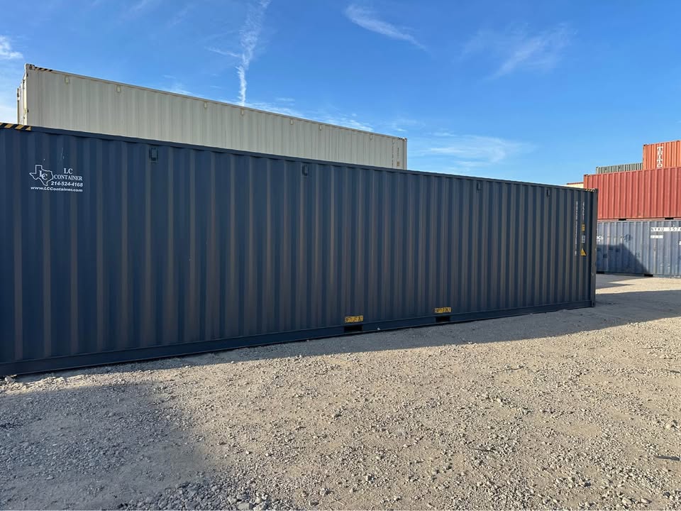 40ft Gray High Cube One-Trip Shipping Container – Easy Open Door, Like-New Condition! image 2