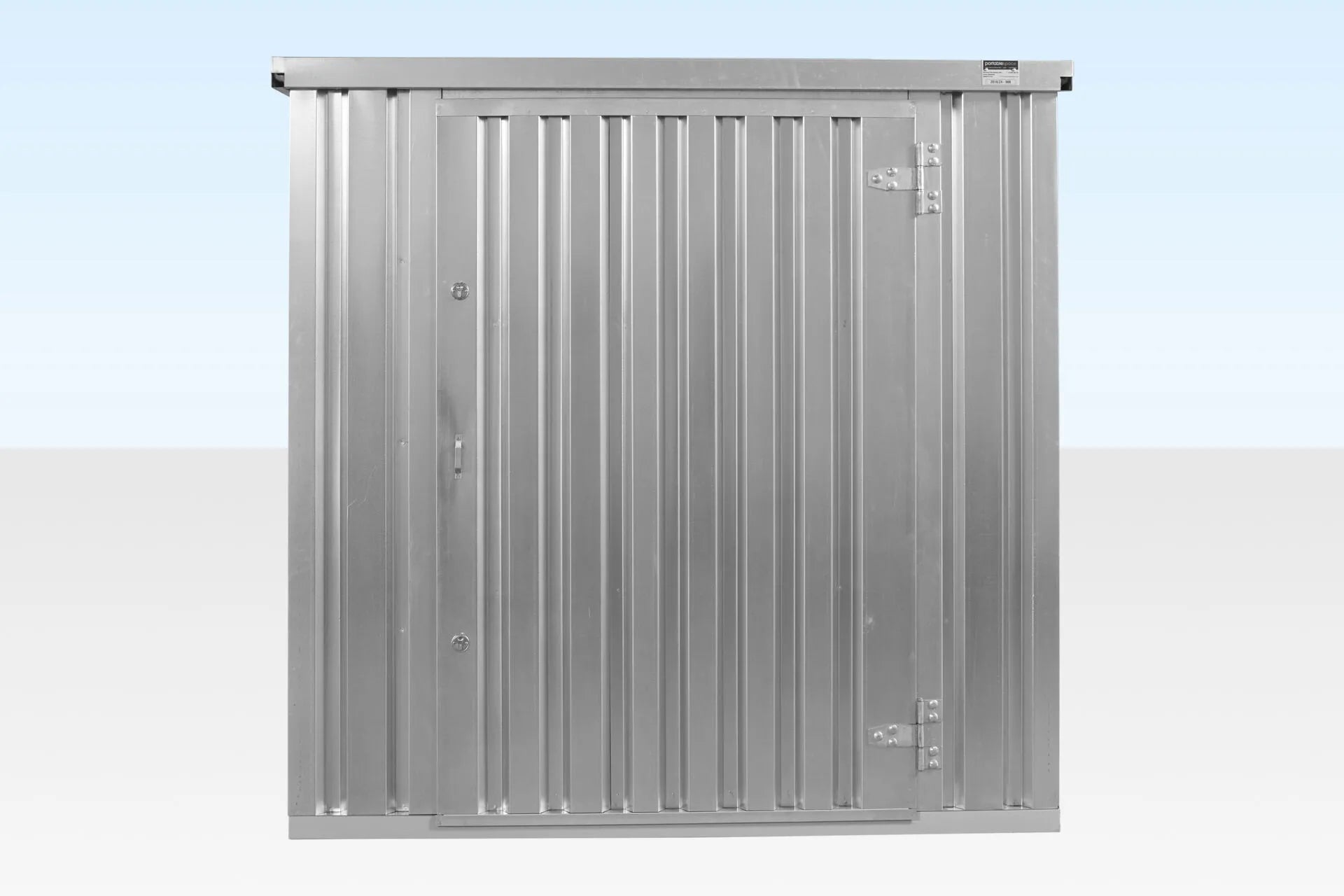 4M X 2.1M Flat Pack Container Store – Galvanised image 1
