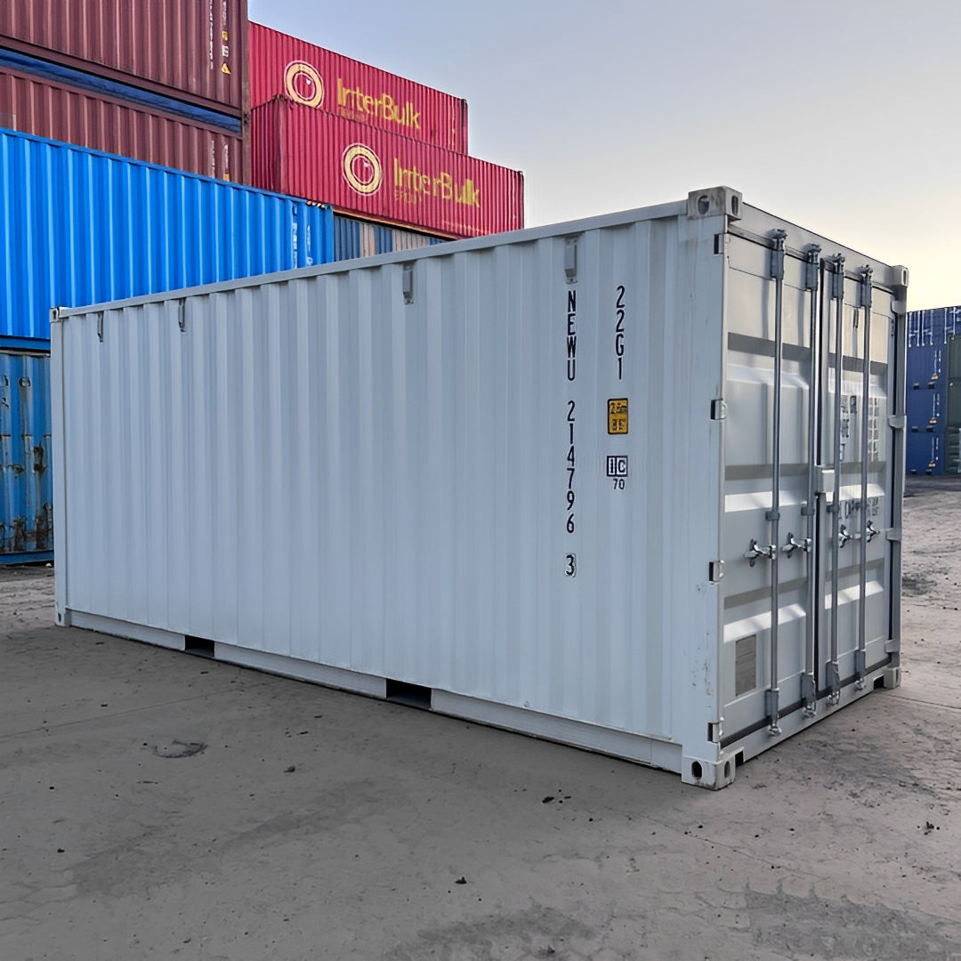 20Ft Shipping Container (One Trip) – White image 0