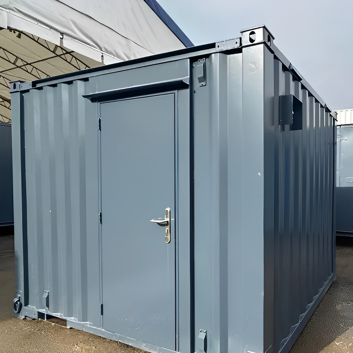 10ft × 8ft Shipping Container Office | Portable Anti-Vandal Building image 1