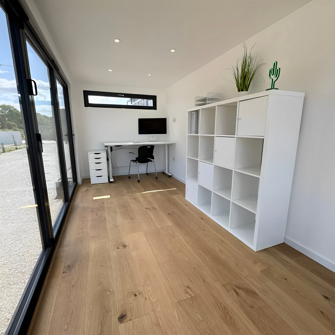20ft x 8ft Custom Shipping Container Converted Office | Portable Building | Garden Office image 7