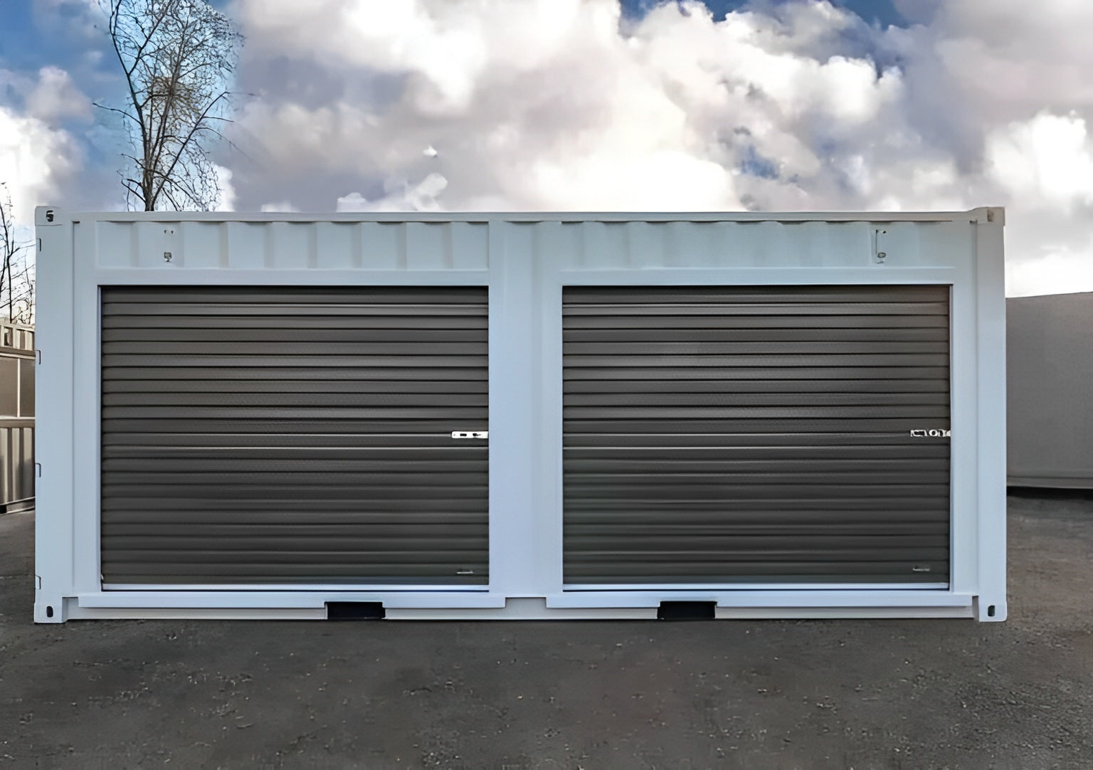 20ft Shipping Container With Double Roll-Up Doors image 1
