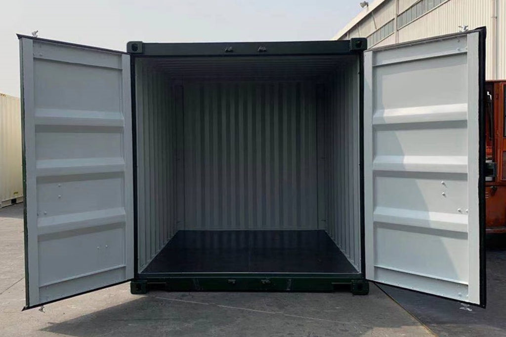 8Ft One Trip Shipping Container (Green) image 1