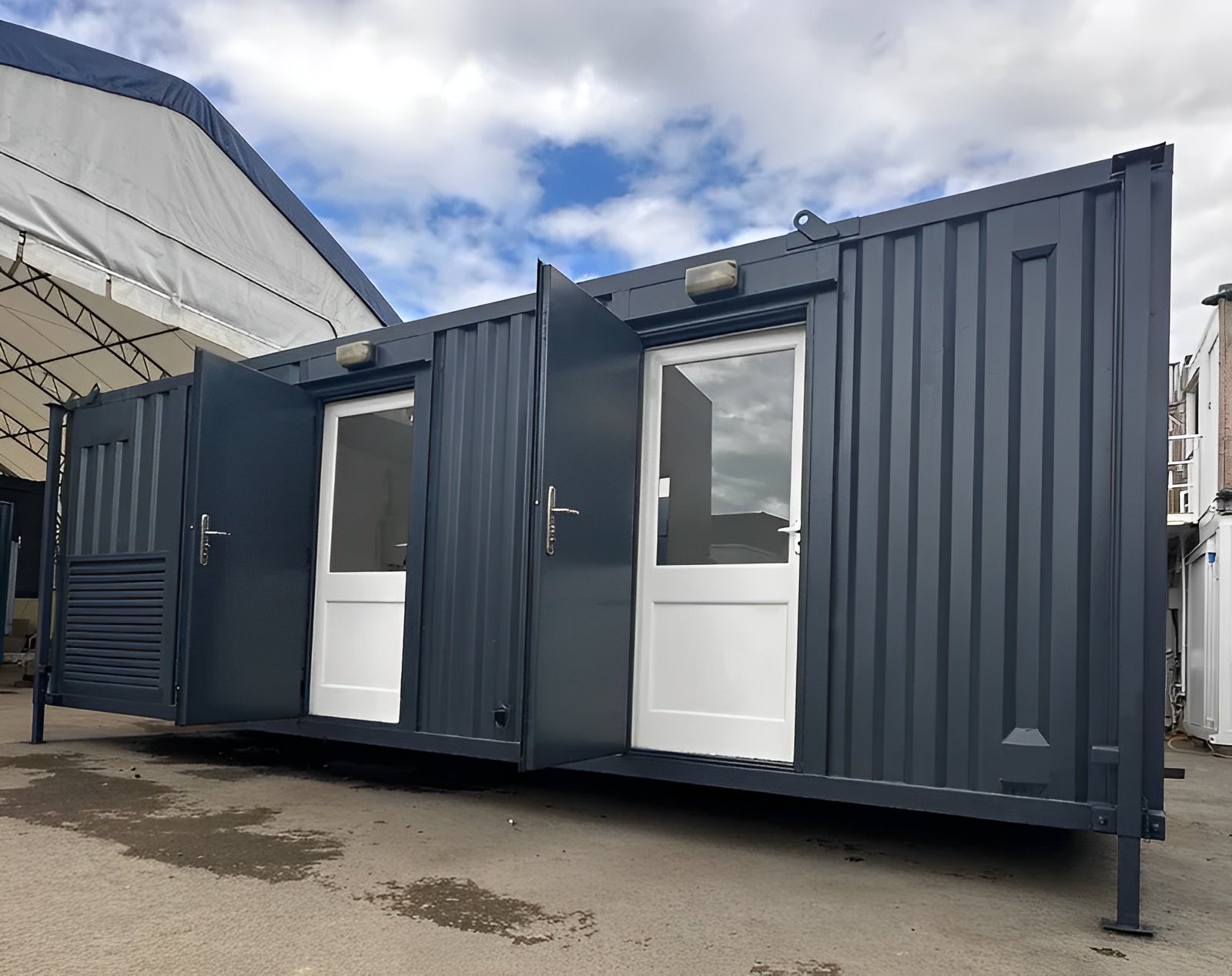 24 x 9Ft Anti Vandal Cabin | Office, Canteen, Toilet | 10KVA Generator image 1
