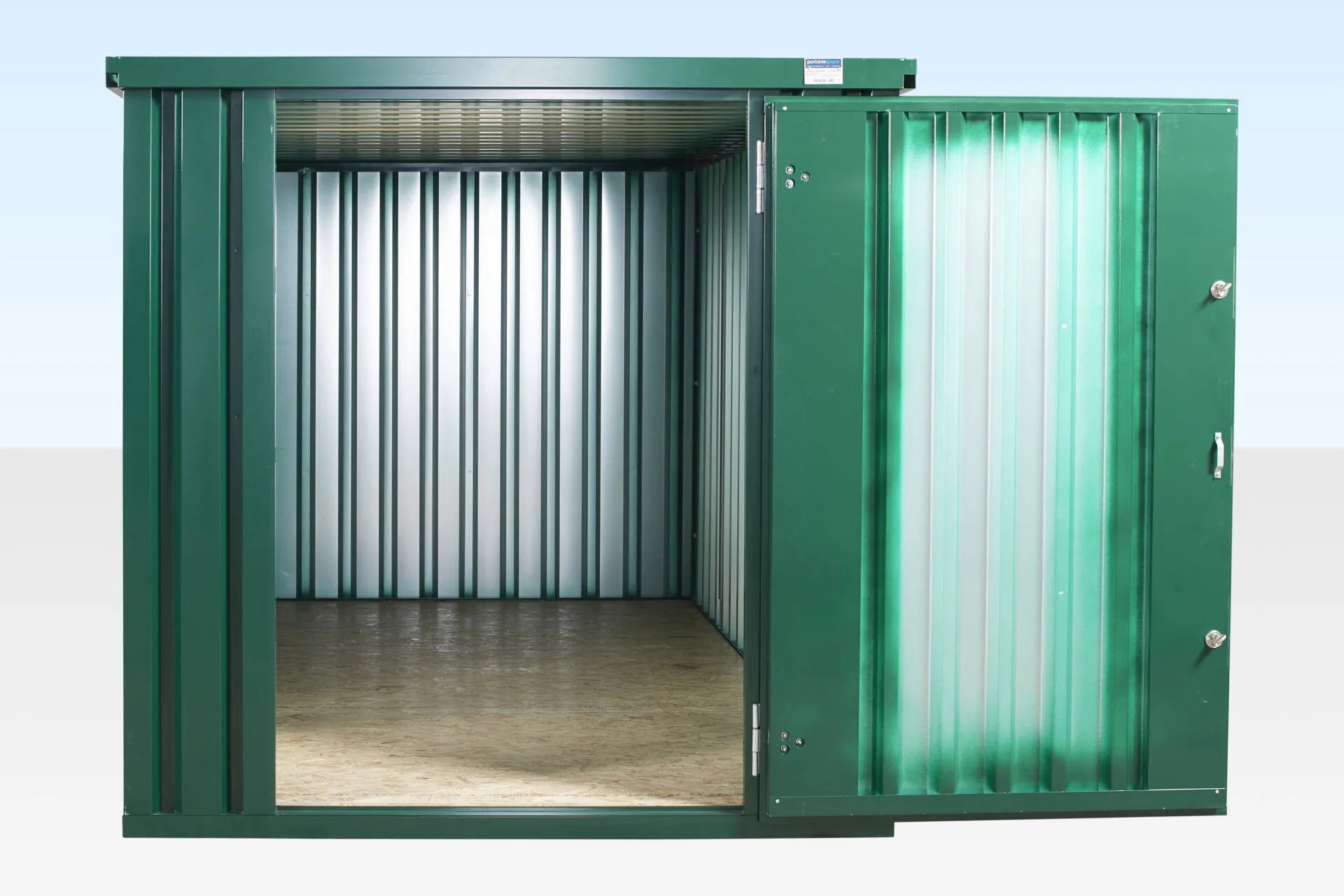 4m x 2.1m Powder Coated Flat Packed Store image 2