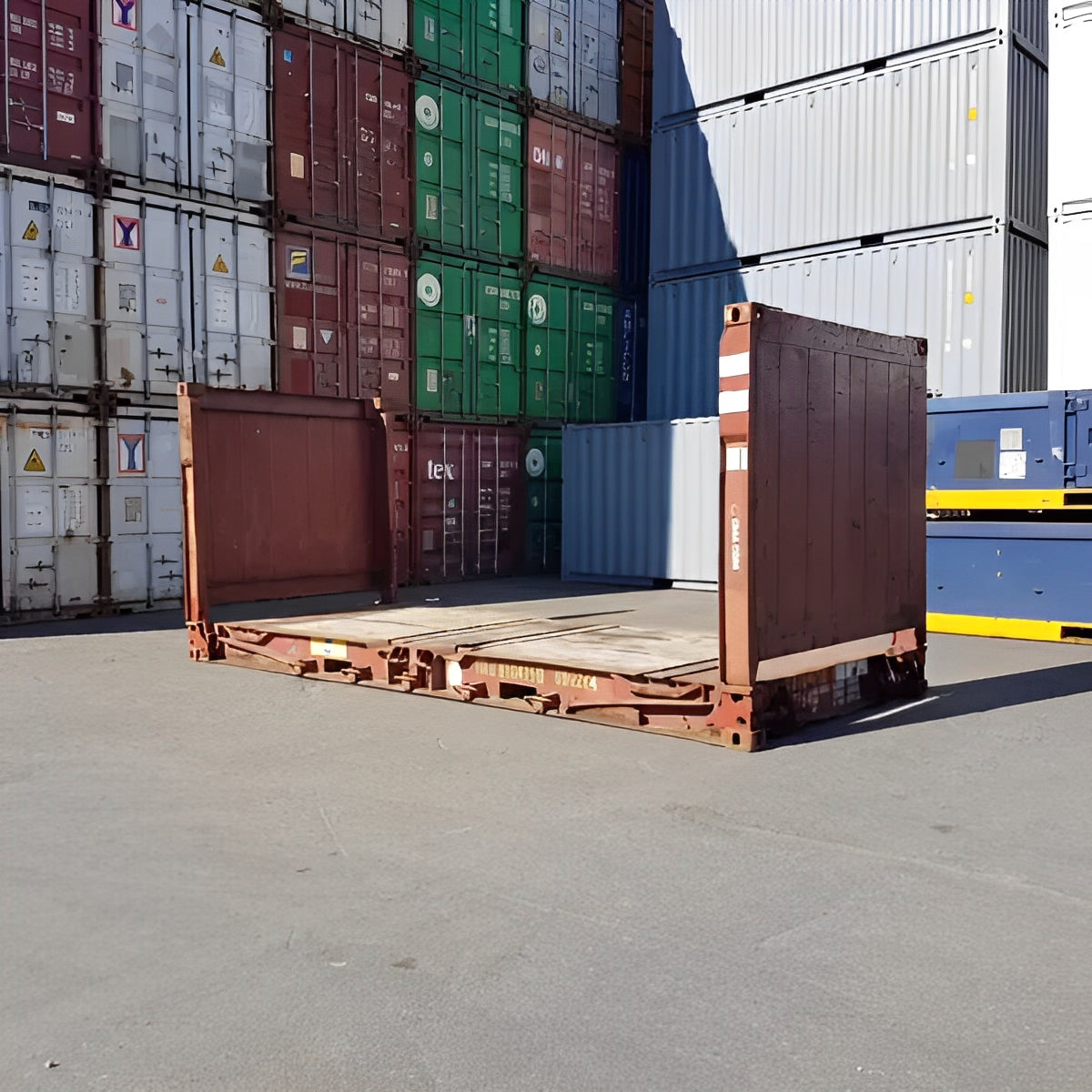 20Ft X 8Ft Used Flat Rack Shipping Containers image 3