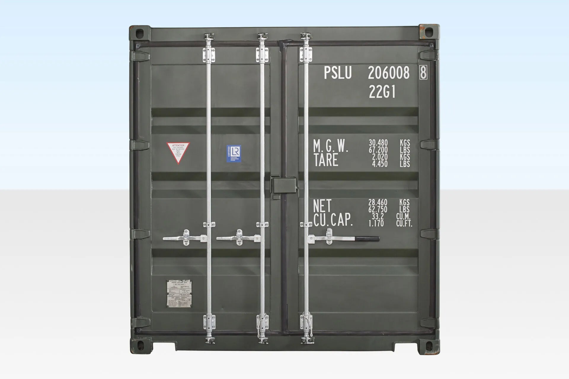 20Ft Shipping Container (One Trip) – Dark Green image 5