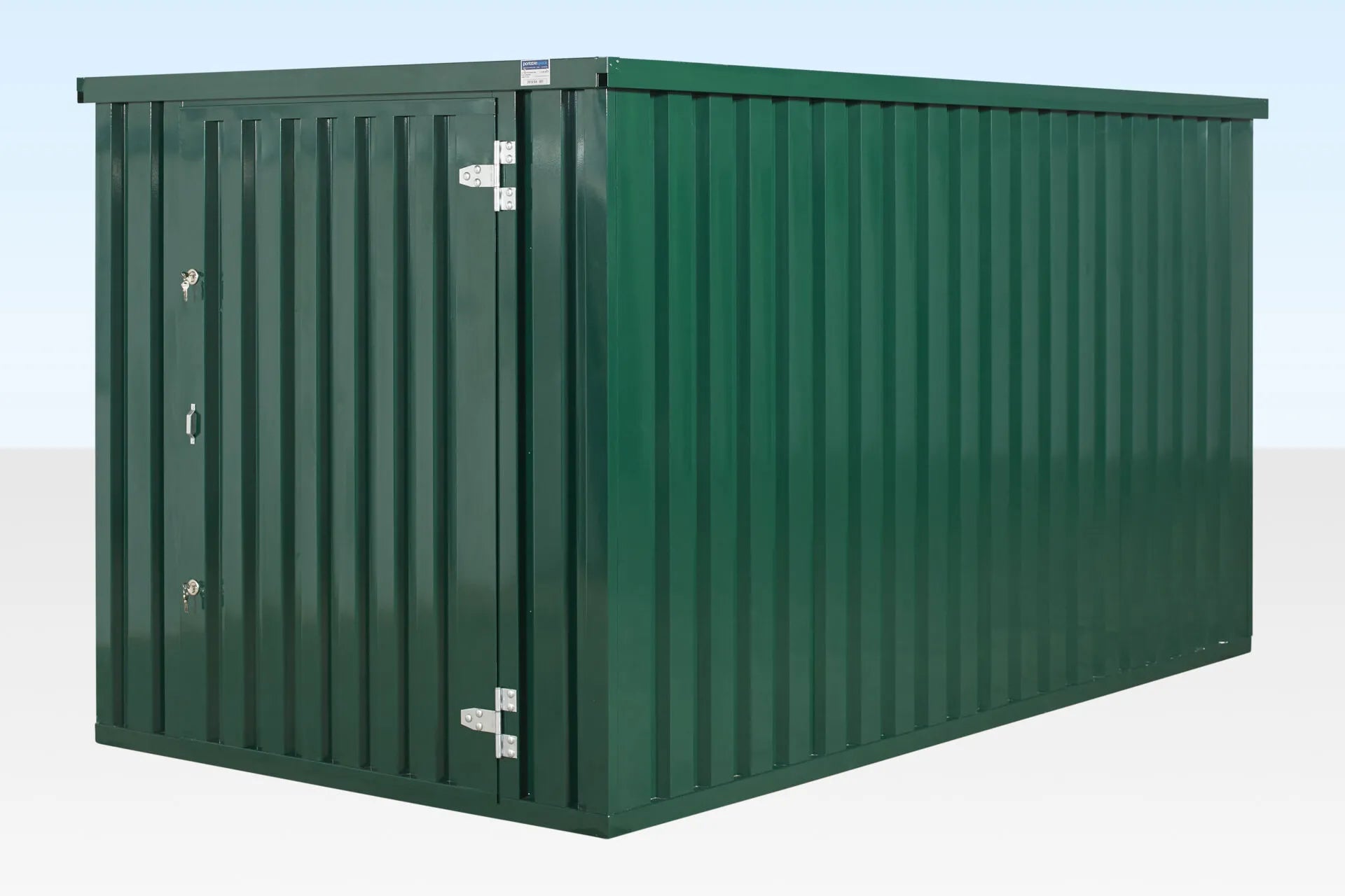 4m x 2.1m Powder Coated Flat Packed Store image 1