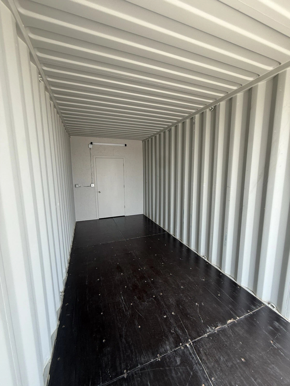 40ft New Slate Gray Shipping Container Office For Commercial Use Spray Foam image 2