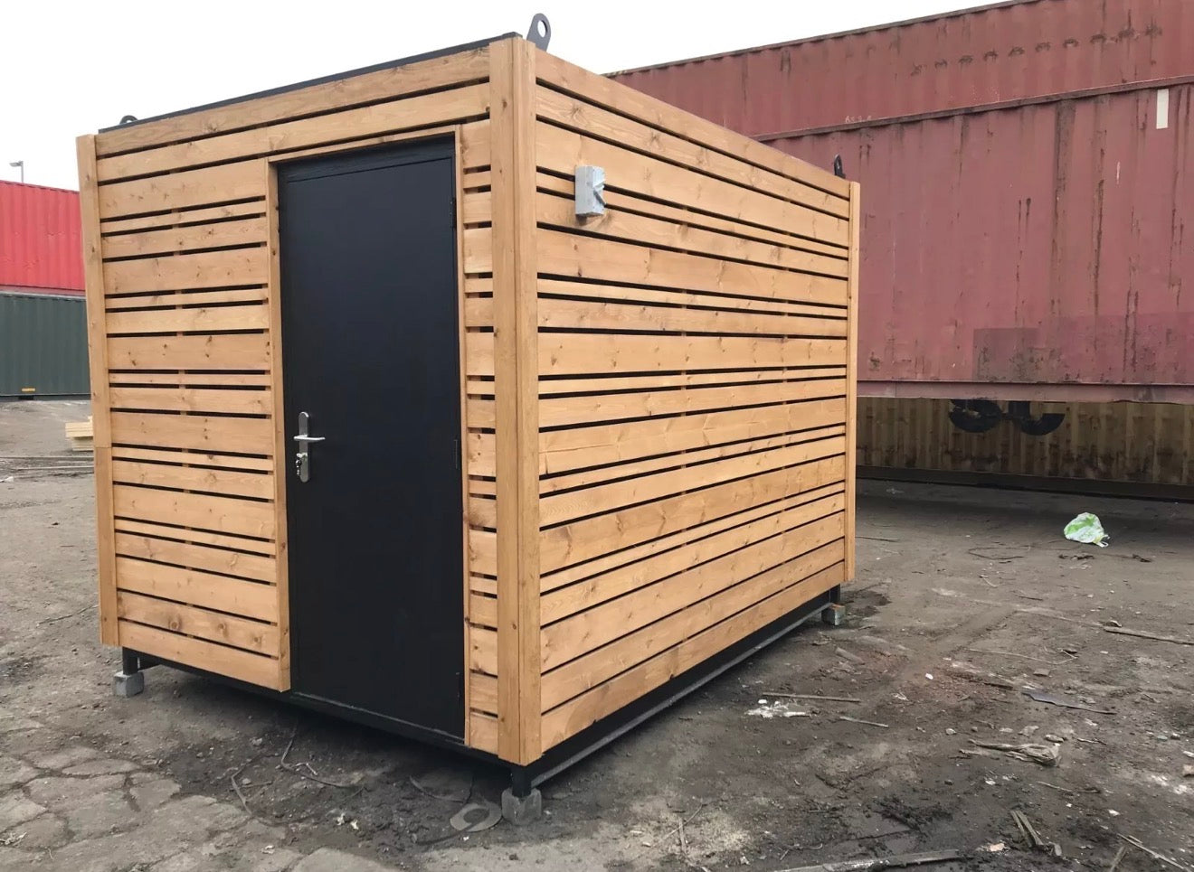 10ft Portable Container Office / Coffee Shop – Modern Prefab Workspace or Café Pod