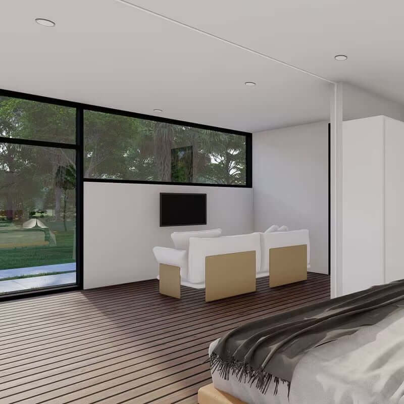 40ft Shipping Container House 2 Bedroom Container Homes Luxury House Prefabricated in Containers