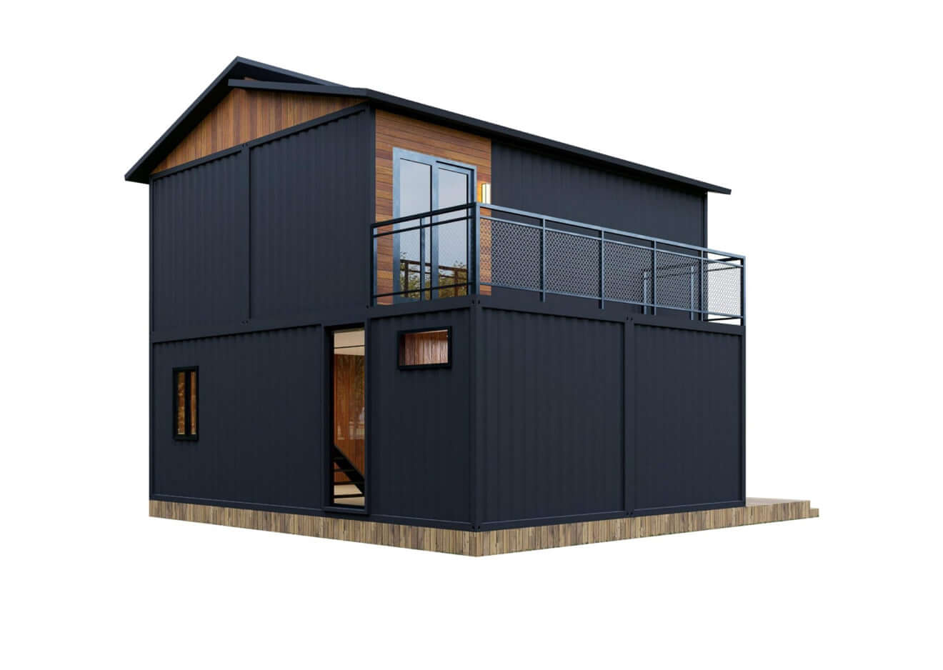 Barn Homes Double Story Flat Pack House 20ft