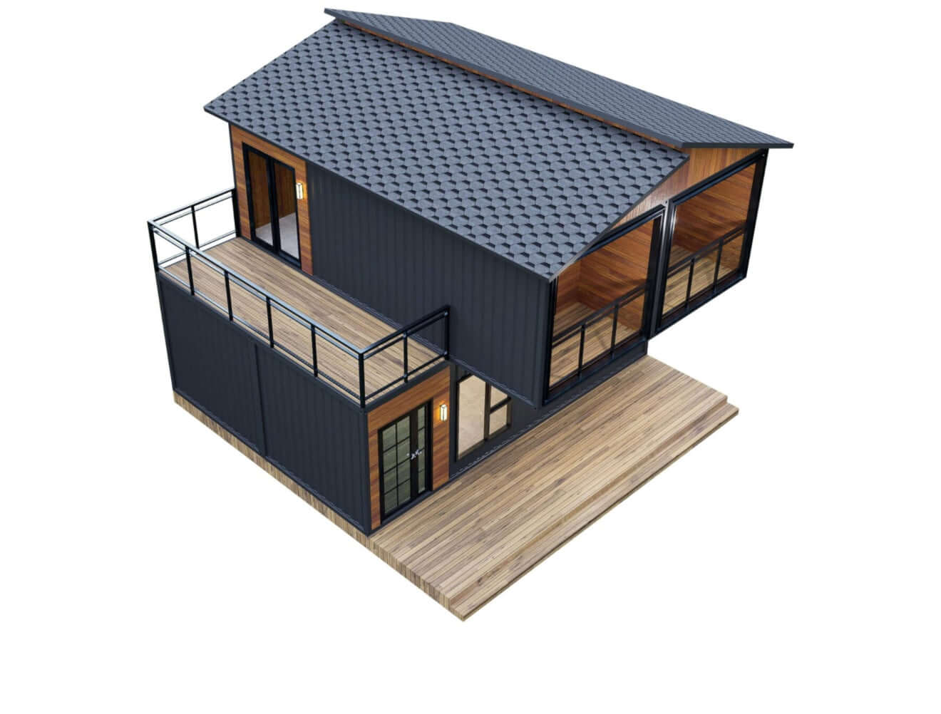 Barn Homes Double Story Flat Pack House 20ft