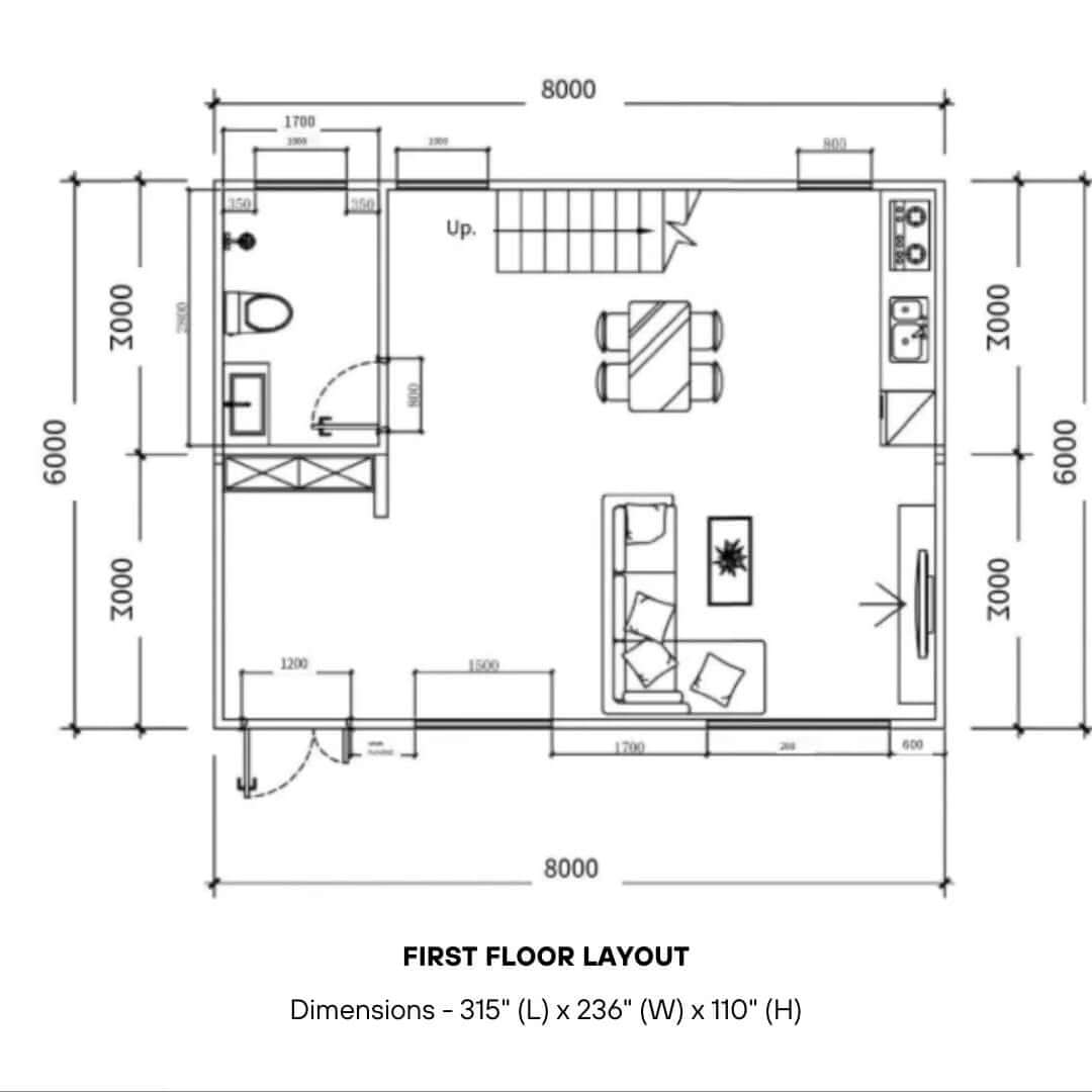 Barn Homes Double Story Flat Pack House 20ft