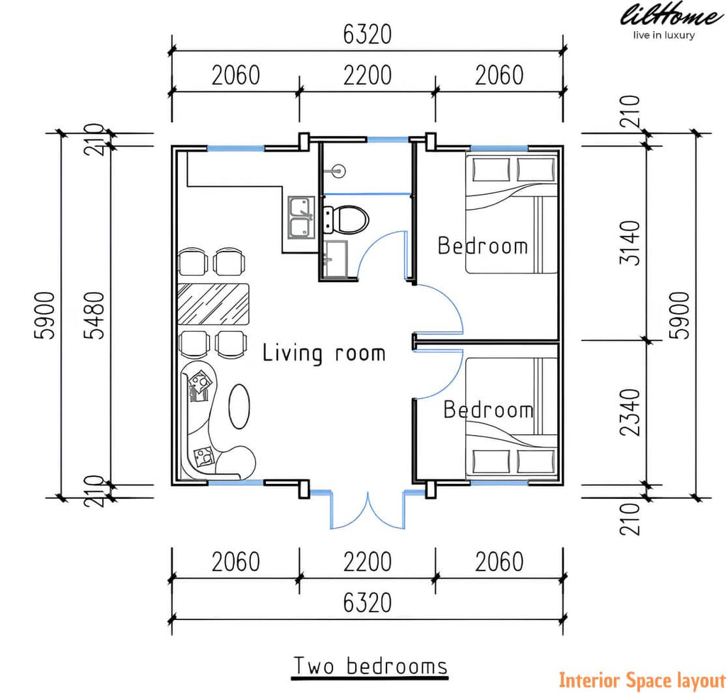19x20FT Portable Prefabricated Tiny Home for Sale,