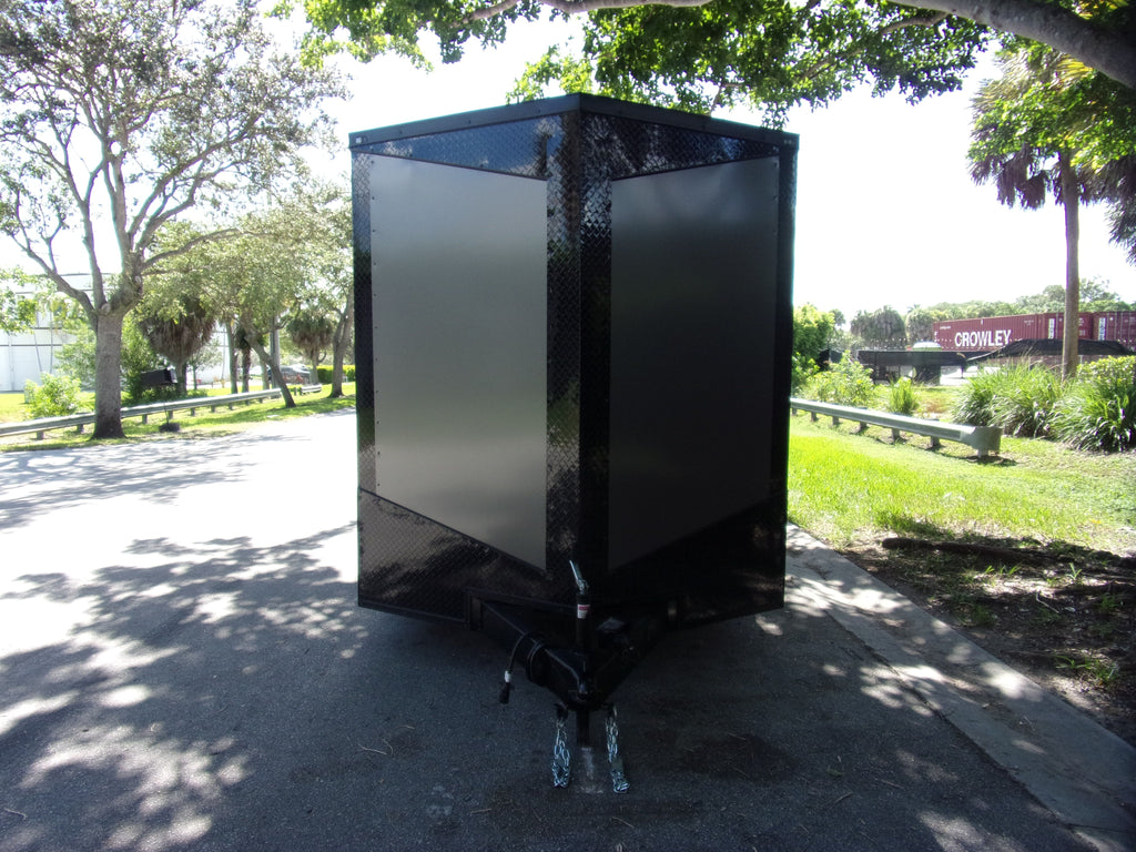 Hook & Line blackout edition enclosed cargo trailer 6x12