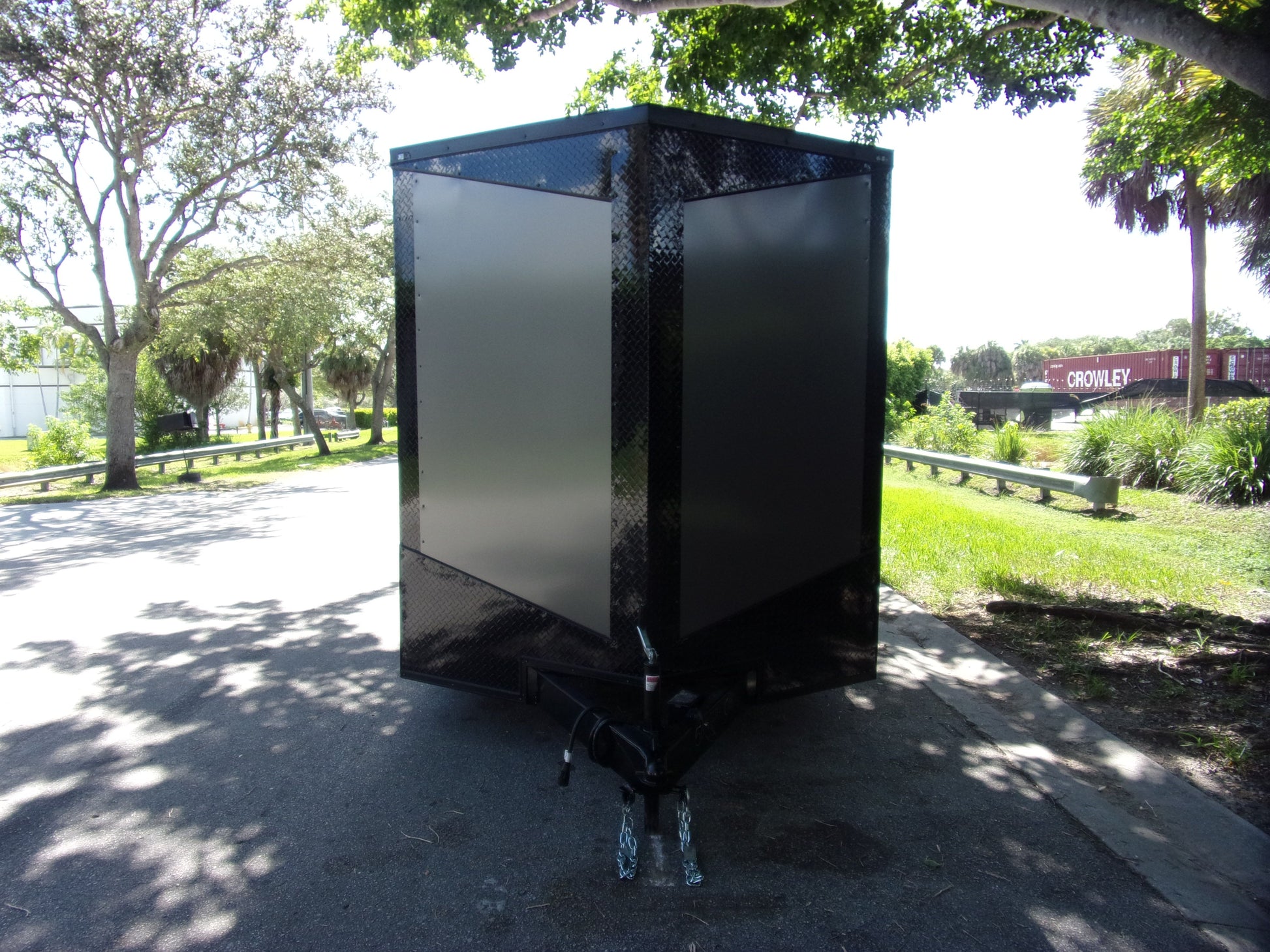 Hook & Line blackout edition enclosed cargo trailer 6x12