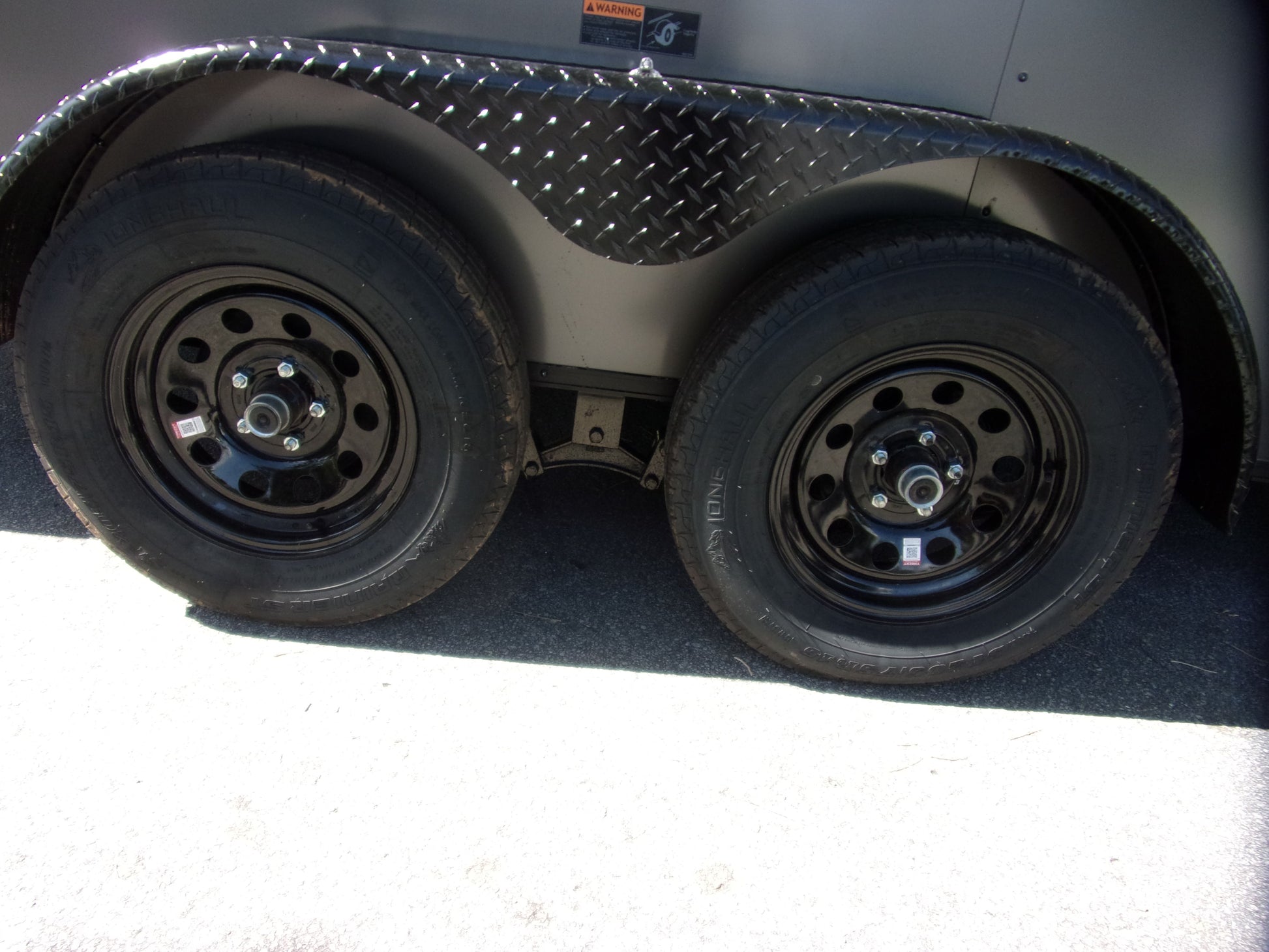 Hook & Line blackout edition enclosed cargo trailer 6x12