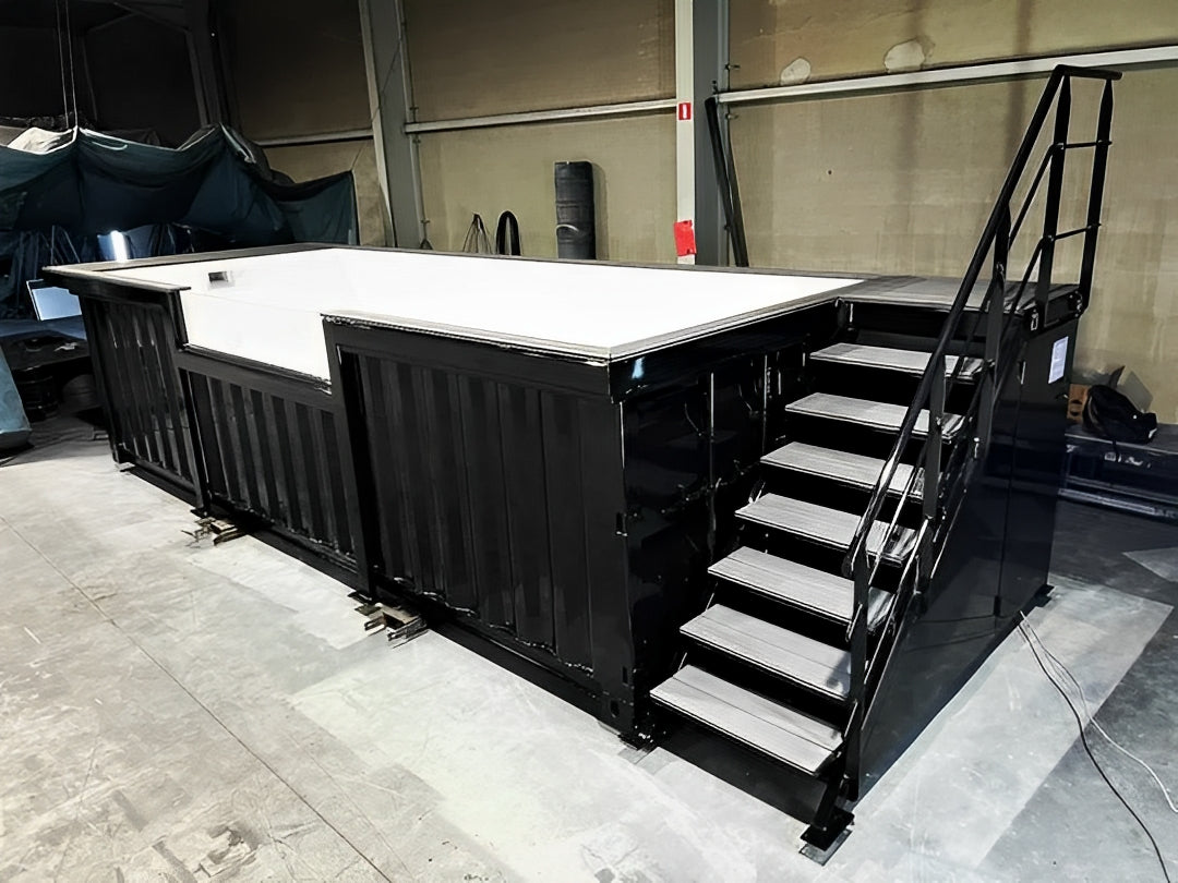 20ft Shipping Container Swimming Pool with Convenient Side Staircase image 7