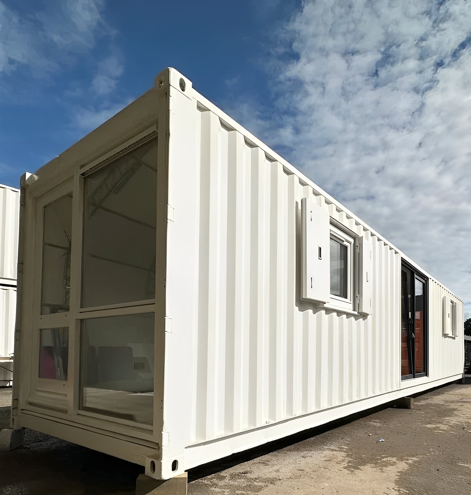 Converted 40ft Shipping Container | Open Plan Office | Portable Container Building image 0
