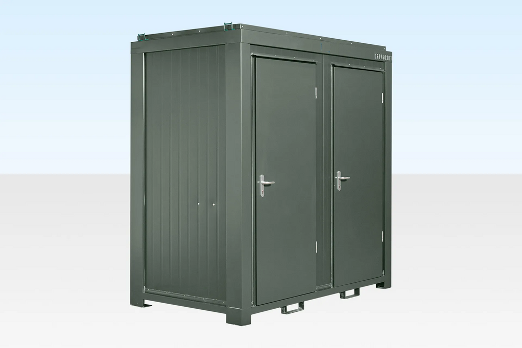 1+1 Double Mains Toilet 8Ft x 5Ft (Bottle Green) image 1
