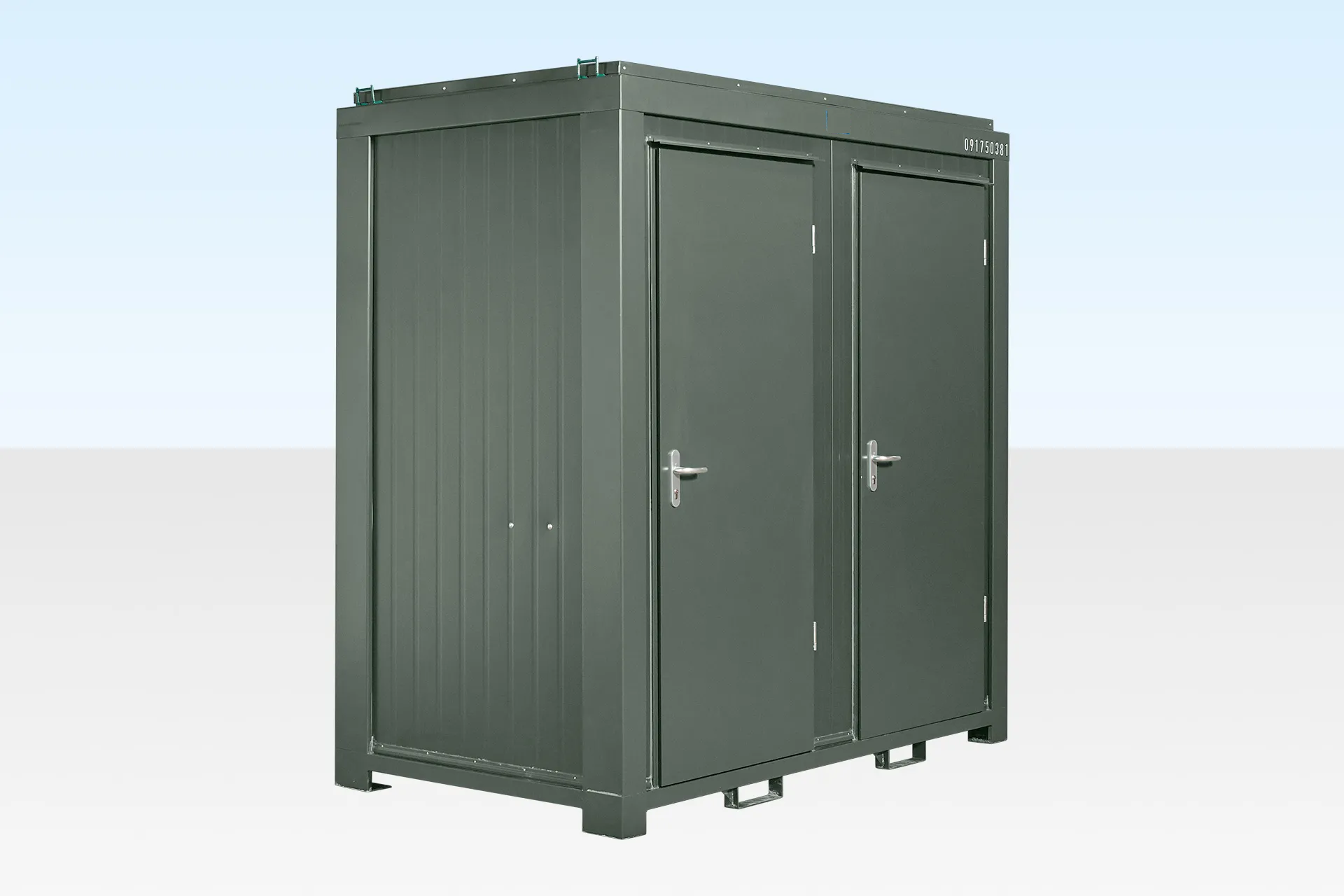 1+1 Double Mains Toilet 8Ft x 5Ft (Bottle Green) image 1
