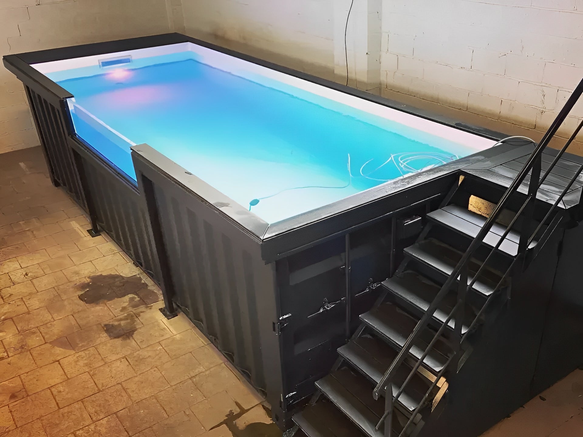20ft Shipping Container Swimming Pool with Convenient Side Staircase image 8