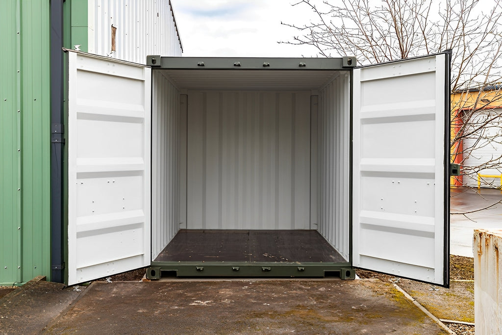 10Ft X 8Ft Shipping Container (One Trip) – Green image 5