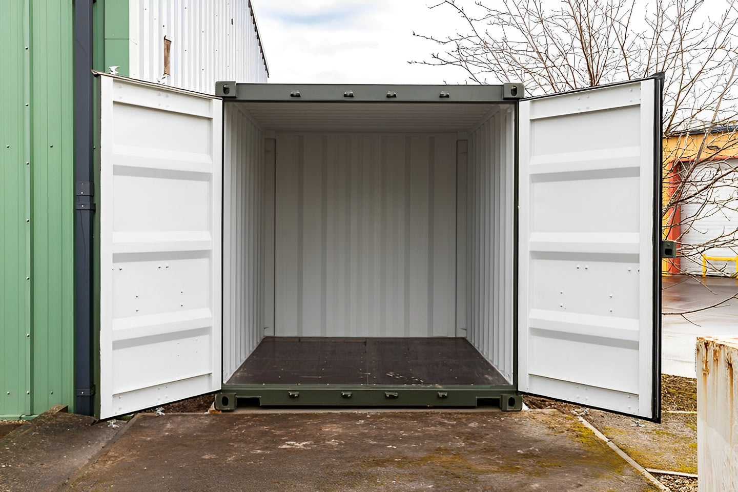 10Ft X 8Ft Shipping Container (One Trip) – Green image 5