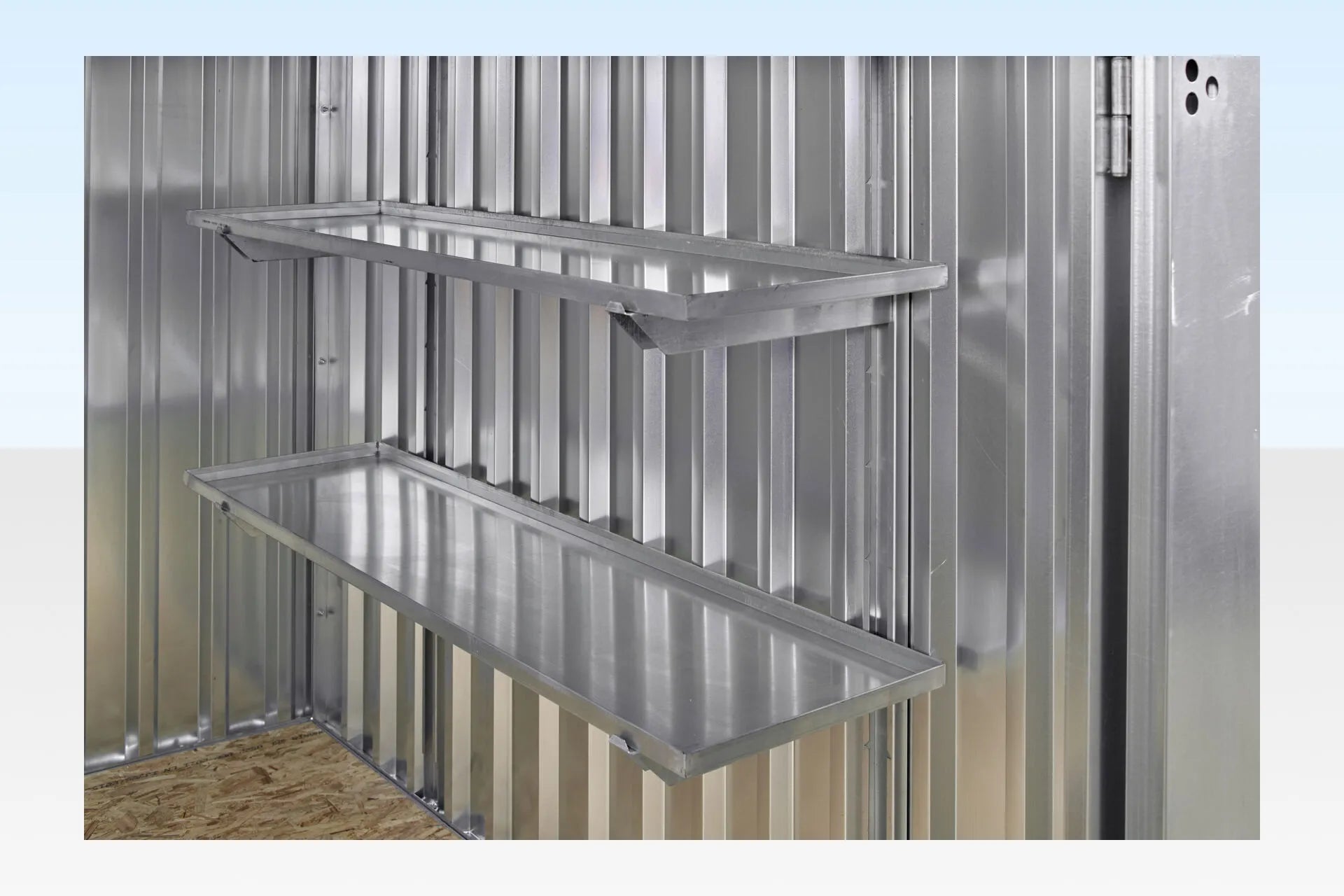 3m x 2.1m Flat Pack Storage Container – Galvanised image 2