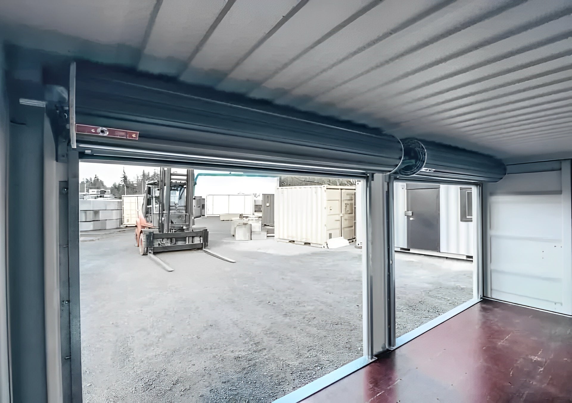 20ft Shipping Container With Double Roll-Up Doors image 2
