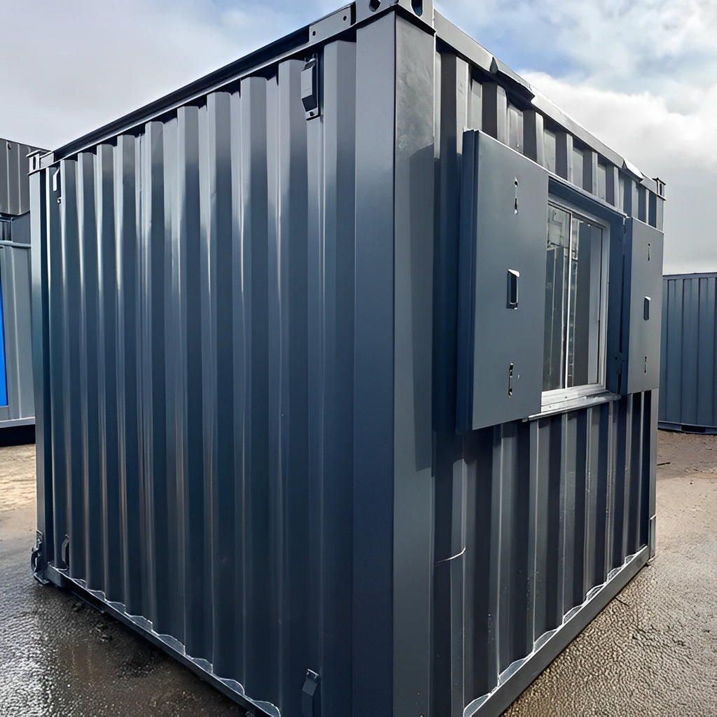 10ft × 8ft Shipping Container Office | Portable Anti-Vandal Building image 4
