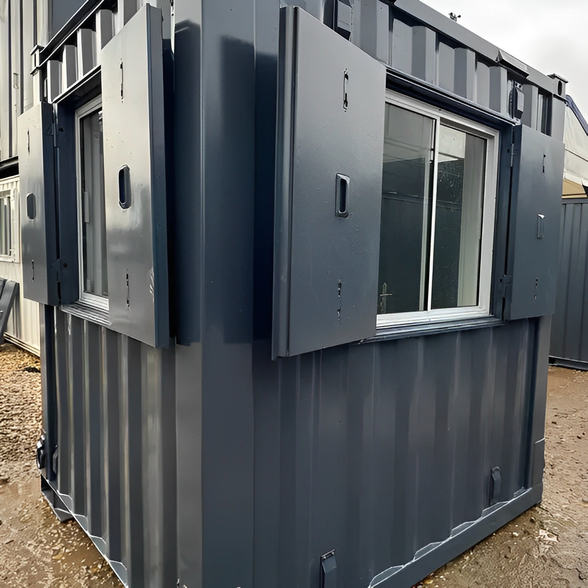 7Ft x 7Ft Shipping Container Office | Portable Building | Anti-Vandal Building image 8