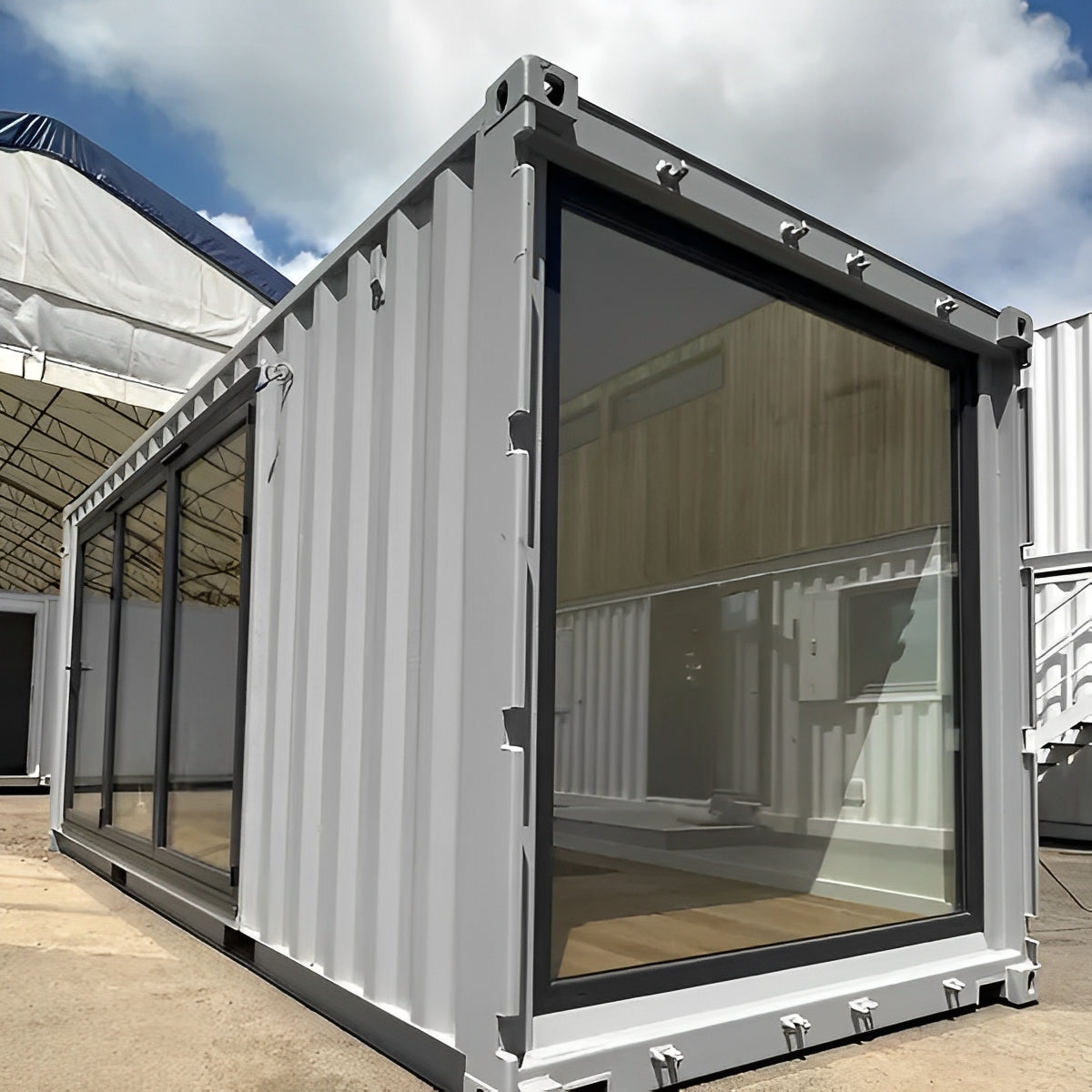 20ft x 8ft Custom Shipping Container Converted Office | Portable Building | Garden Office image 13