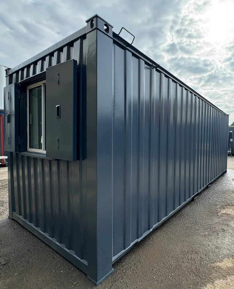 21ft x 8ft Container Office Cabin | Portable Anti-Vandal Building image 1