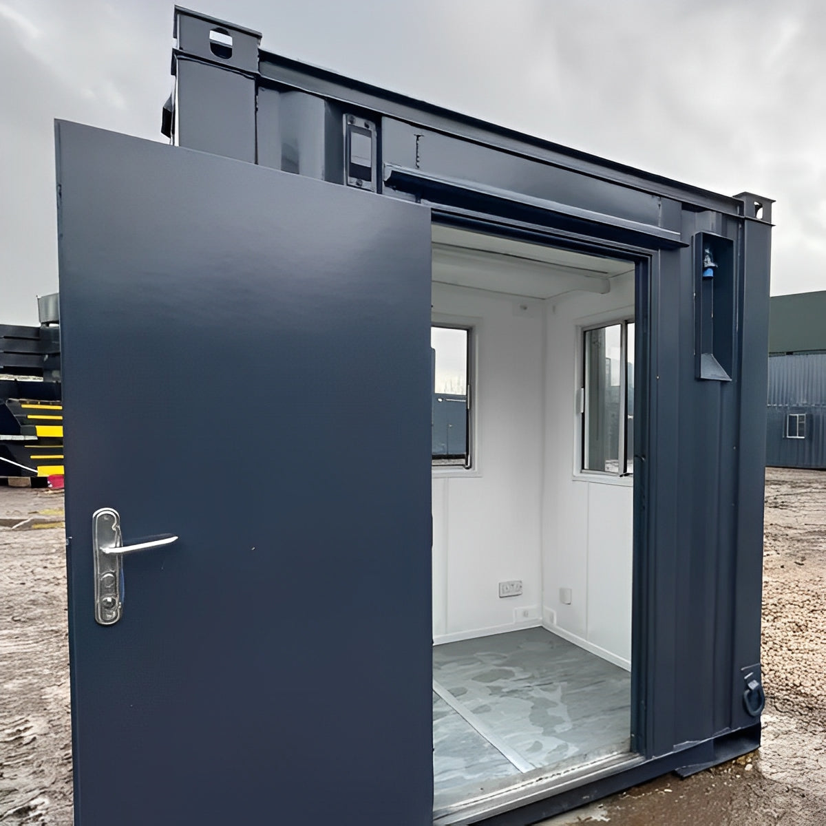 7Ft x 7Ft Shipping Container Office | Portable Building | Anti-Vandal Building image 6