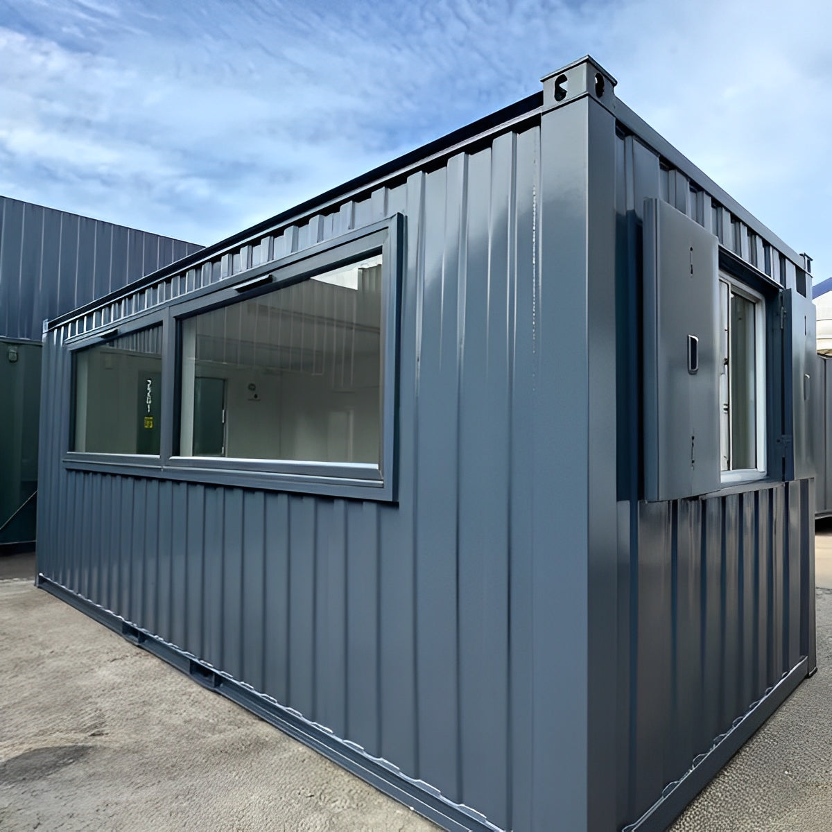 21ft x 8ft Custom Cabin Office / Canteen | Picture Windows | Portable Building image 1