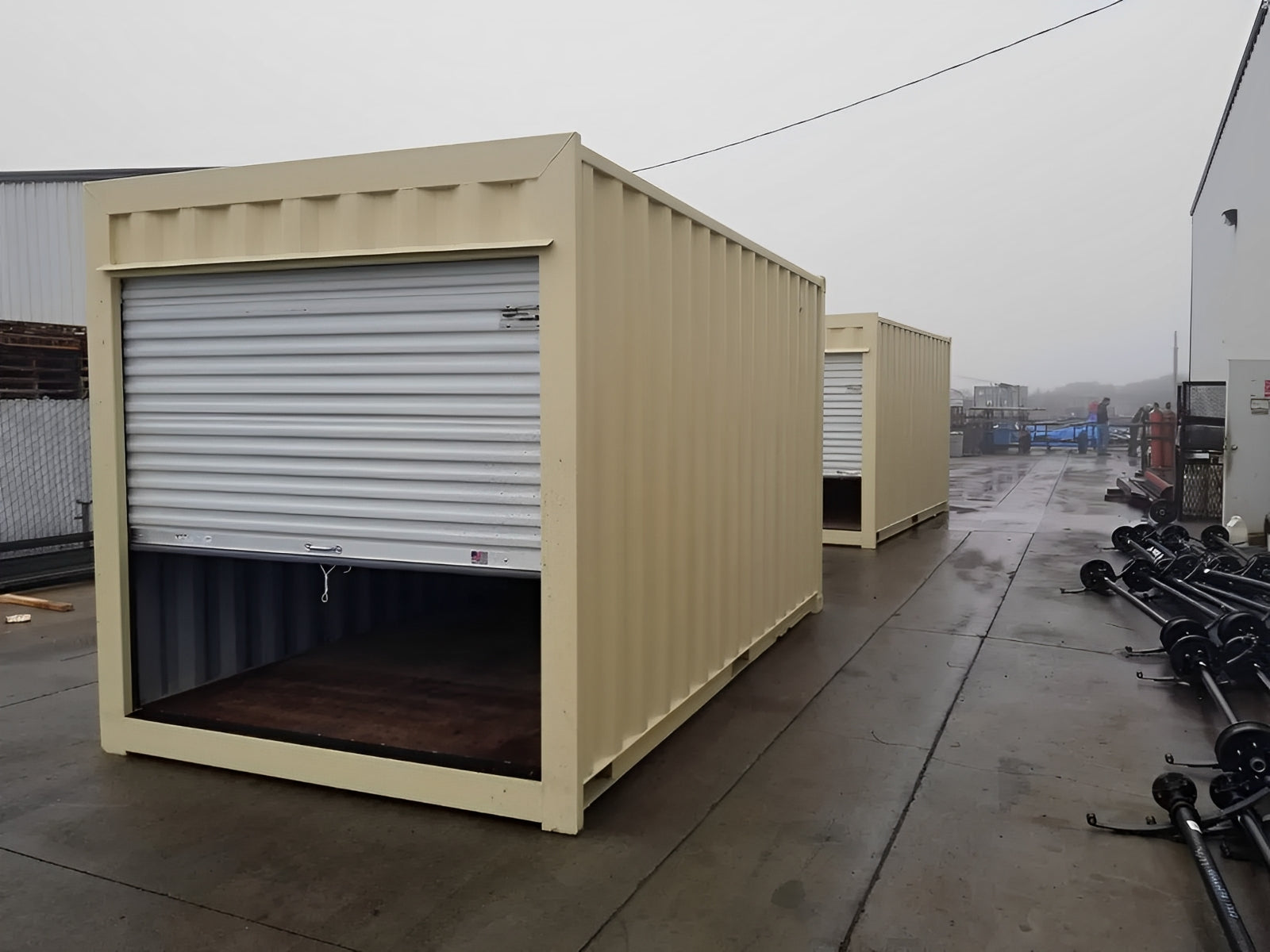 16Ft Storage Container With Roll-Up Door image 1