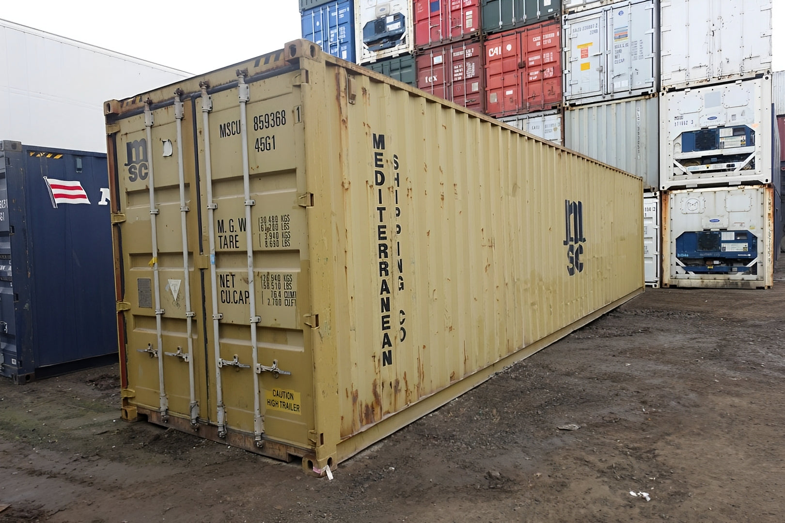 40Ft X 8Ft Used Shipping Container High Cube image 0