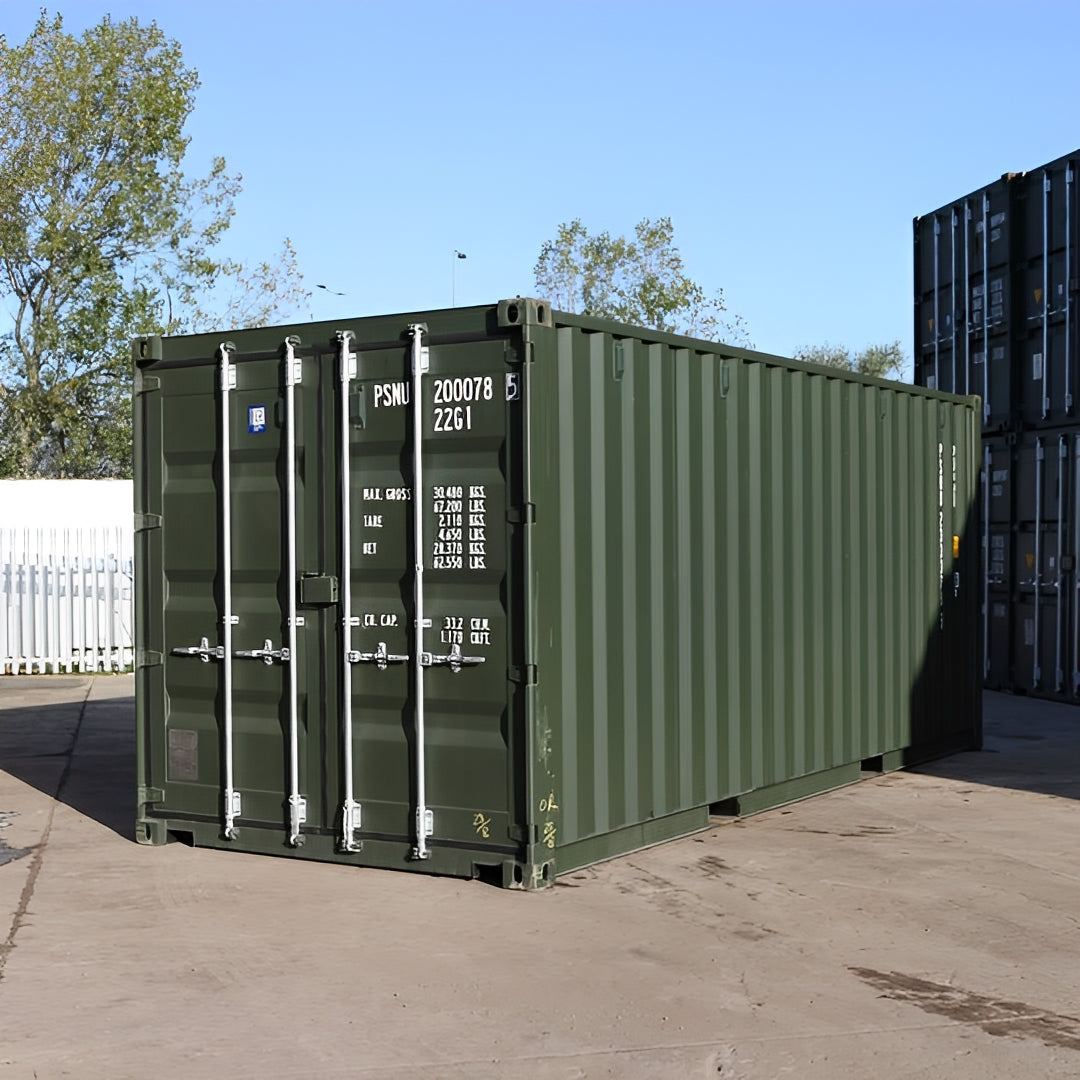 20Ft Shipping Container (One Trip) – Dark Green image 0