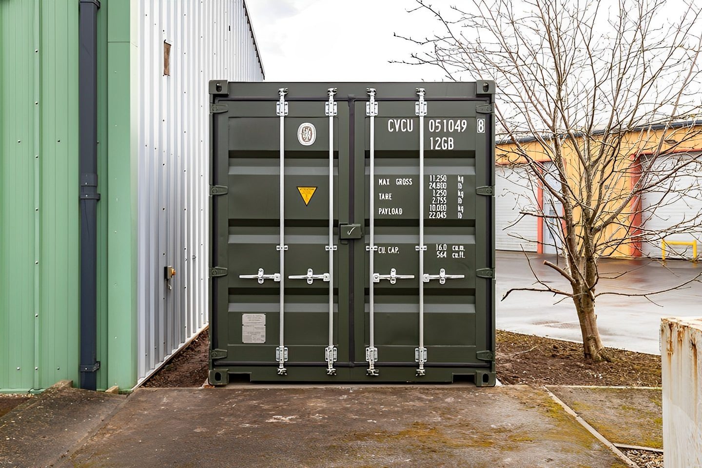 10Ft X 8Ft Shipping Container (One Trip) – Green image 6