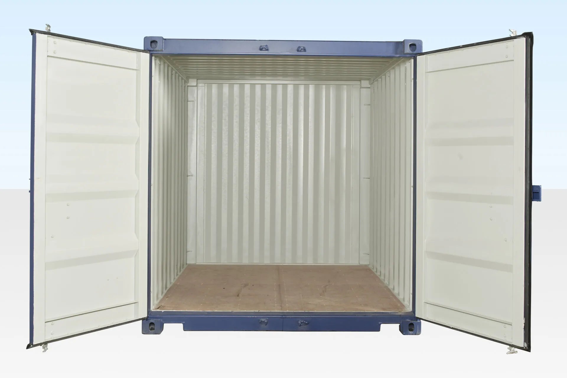 10Ft X 8Ft Shipping Container (One trip) – Blue image 3