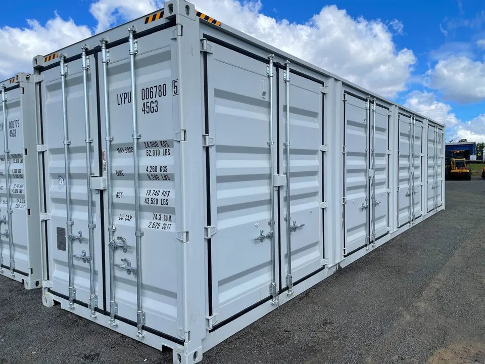 40FT High Cube Storage Shipping Container Conex w/4 Open Side Door 9.5′ Tall image 1