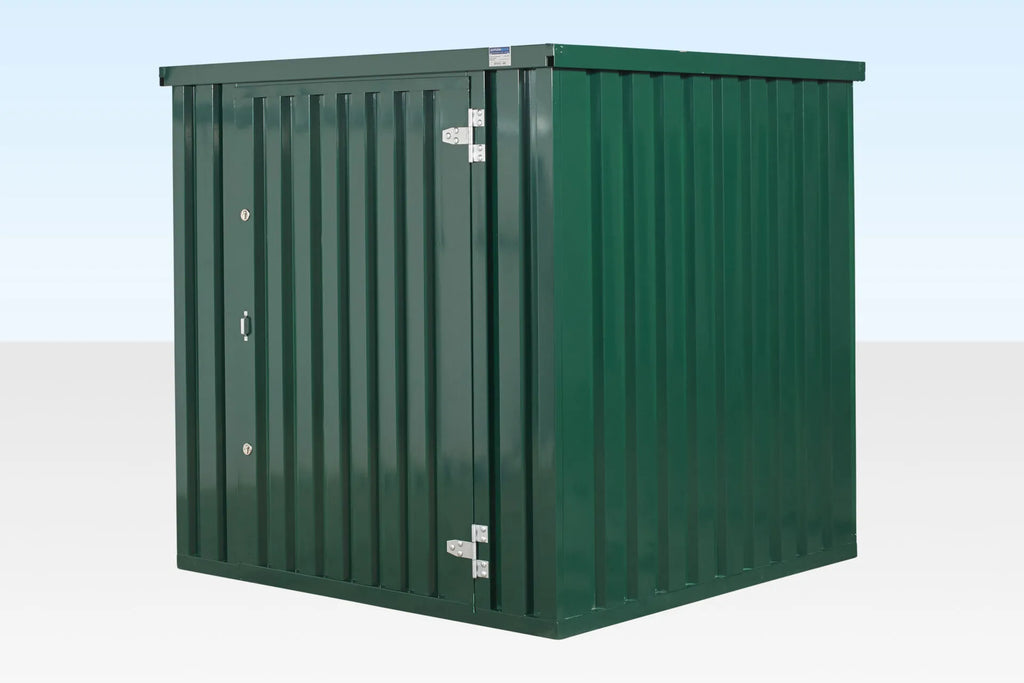 (Powder Coated) Flat Packed Metal Storage Container image 2