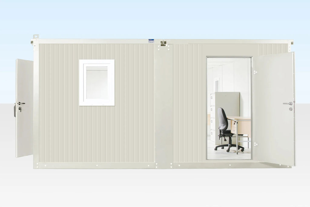 6.5M X 4.6M Side Linked Flat Pack Container Office image 0