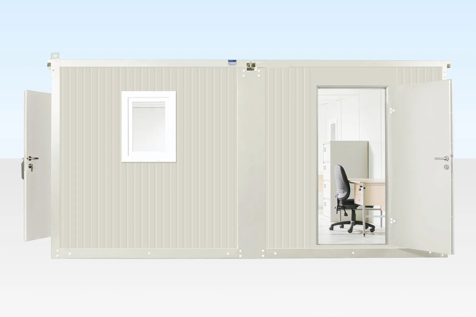 6.5M X 4.6M Side Linked Flat Pack Container Office image 0