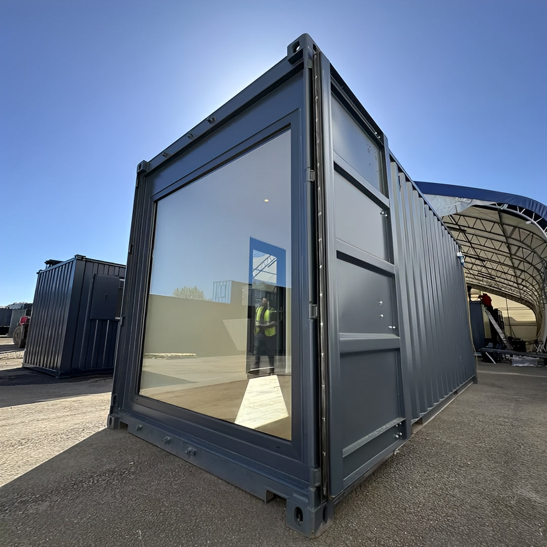 20ft x 8ft Custom Shipping Container Conversion | Portable Building | Garden Office image 1
