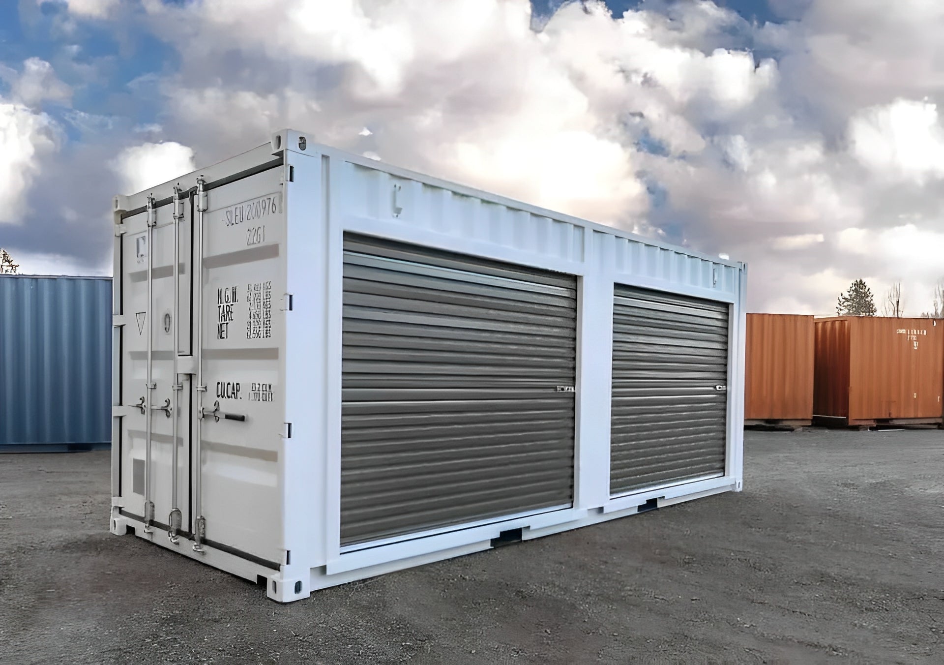 20ft Shipping Container With Double Roll-Up Doors image 0