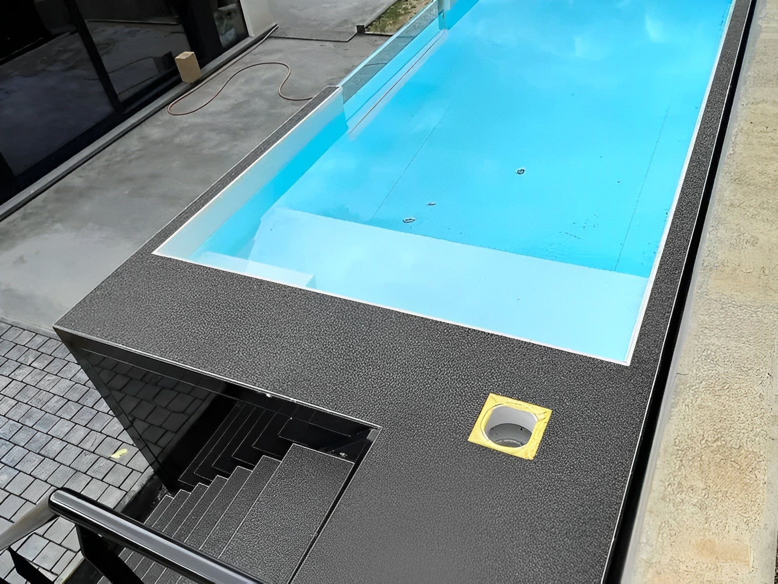 20ft Shipping Container Swimming Pool with Convenient Side Staircase image 3