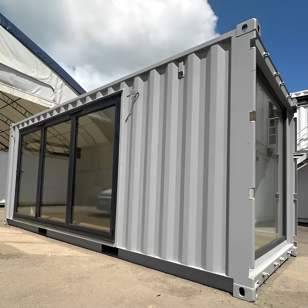 20ft x 8ft Custom Shipping Container Converted Office | Portable Building | Garden Office image 3